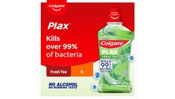 Colgate Plax Non-Alcohol Mouthwash - Fresh Tea 1L