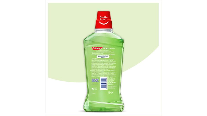 Colgate Plax Non-Alcohol Mouthwash - Fresh Tea 1L