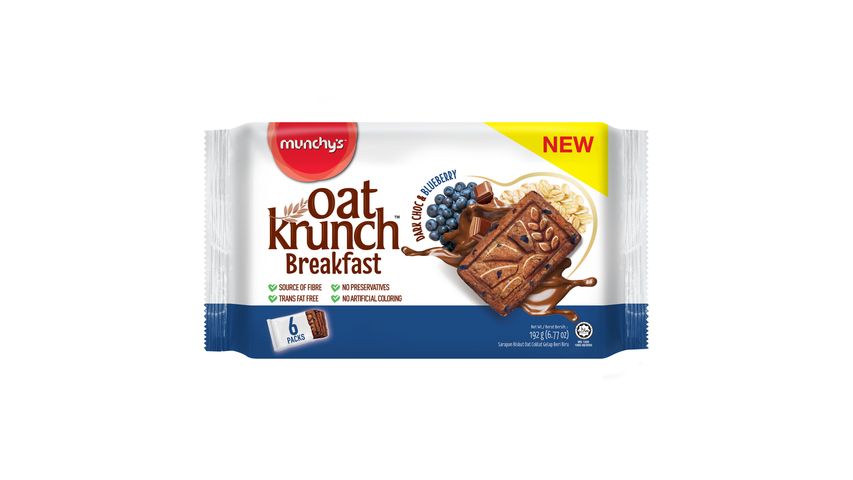 Munchy's Oat Krunch Dark Chocolate with Blueberry Breakfast Biscuits ...