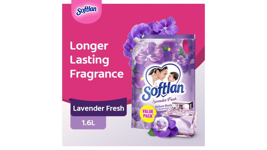 Softlan Anti-Wrinkles Lavender Fresh Fabric Softener Refill 1.6L ...
