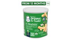 Gerber Organic Lil' Crunchies White Cheddar Broccoli (12+ Months) 45g