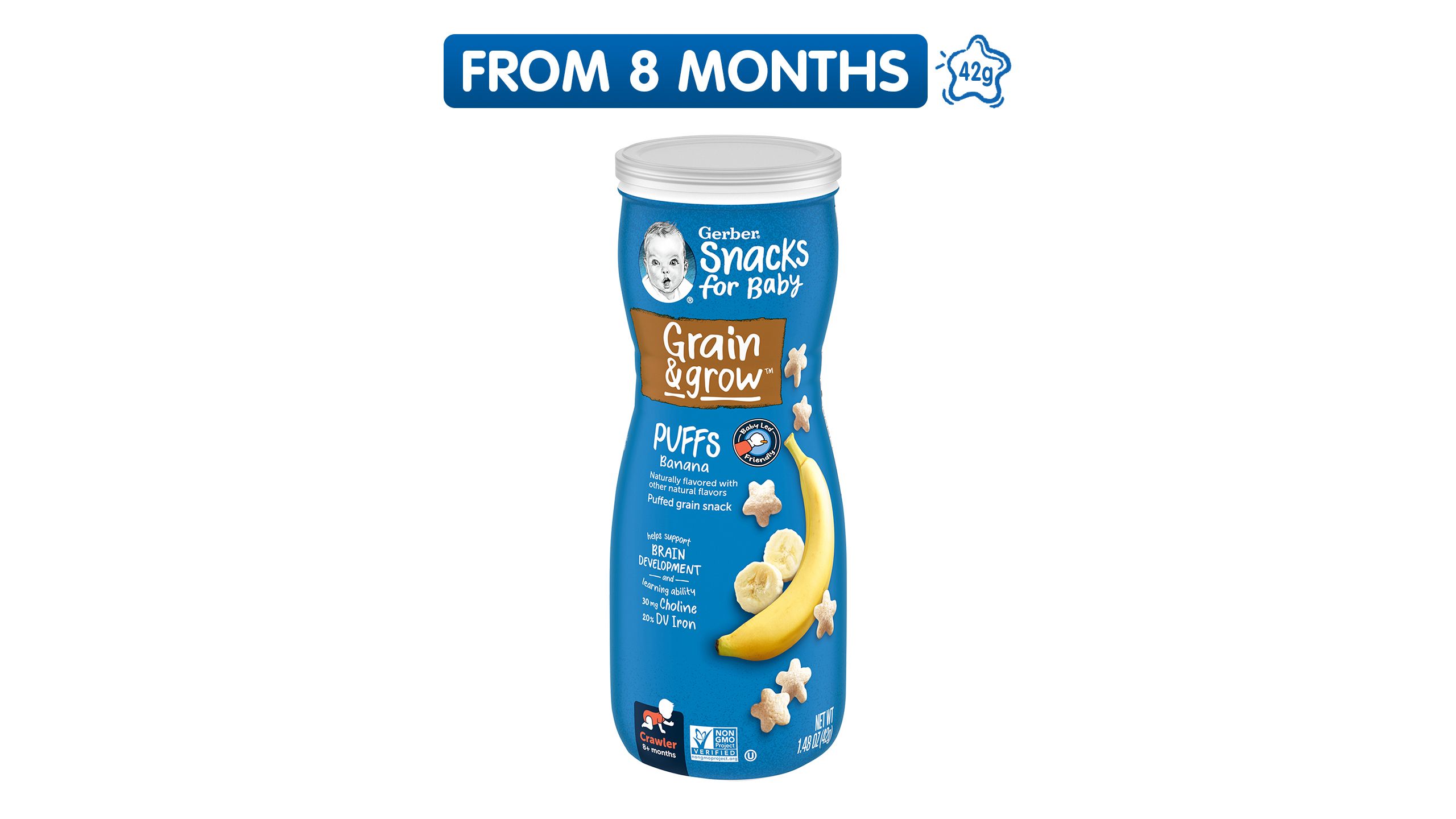 Gerber baby best sale banana puffs