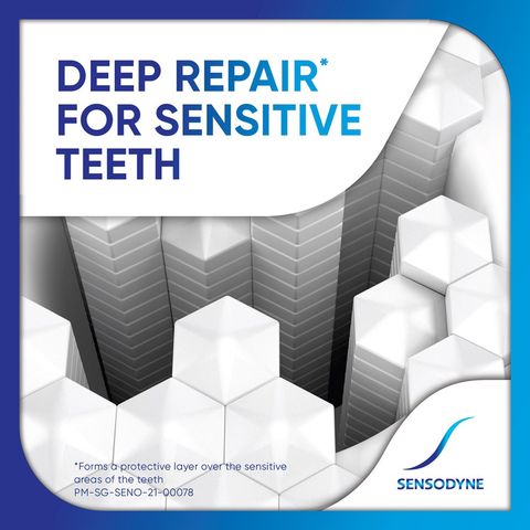 Sensodyne Toothpaste, Repair and Protect, Whitening, 100g