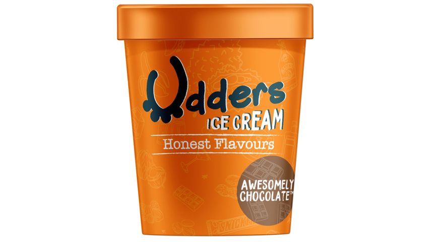 Udders Awesomely Chocolate Ice Cream Pint 474ml
