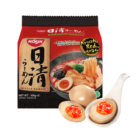 Nissin Japan Ramen Kyshu Red Spicy & Egg Bundle