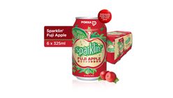 Pokka Sparklin' Fuji Apple Juice Cans 6s x 325ml