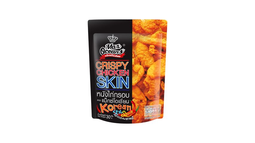 Max Oceans Crispy Chicken Skin Snack Korean Style Sauce 30g Delivery