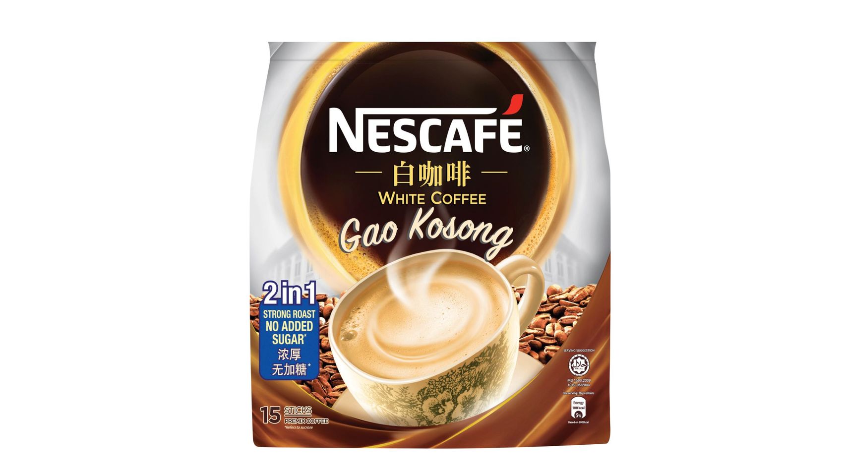 Nescafe White Coffee Gao Kosong 15s x 20g delivery near you in