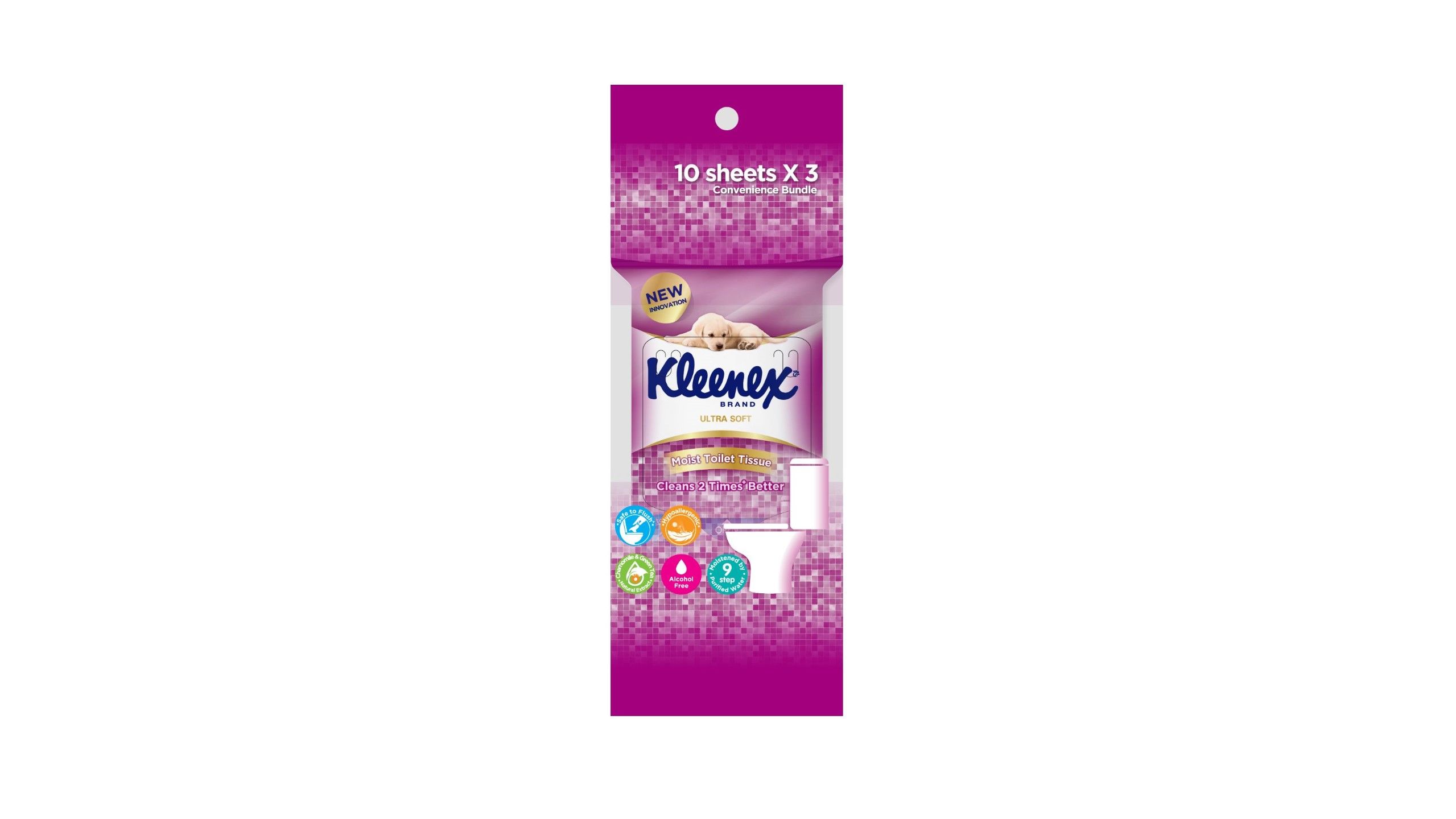 Kleenex Moist Toilet Tissue 3 x 10s delivery near you in Singapore foodpanda