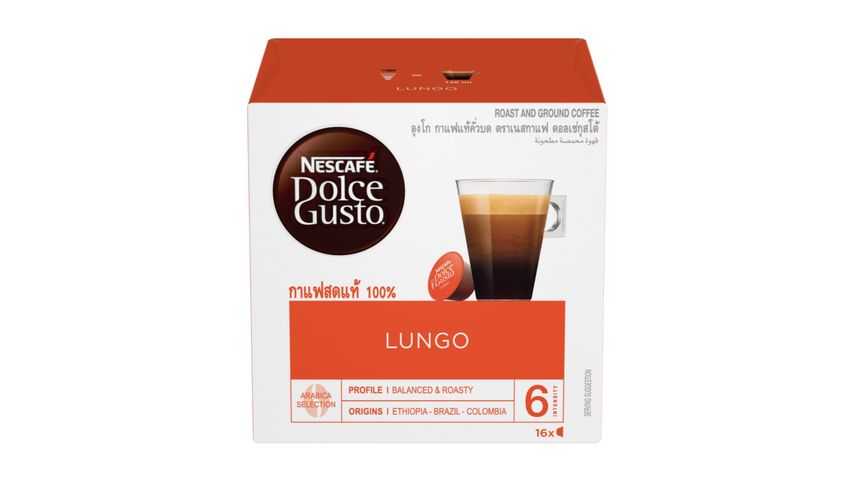 Nescafe Dolce Gusto Lungo Coffee Capsules 16 Servings 112g Delivery