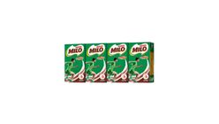 MILO UHT Chocolate Malt Packet Drink 4x125ml