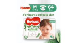 Huggies Platinum Naturemade Diapers M 64s