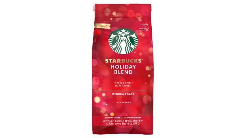 Starbucks Holiday Blend Roast & Ground Coffee 190g delivery near you in