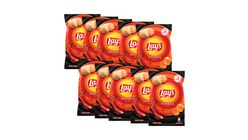 Lay's Hot & Spicy Potato Chips 50g - Pack of 10