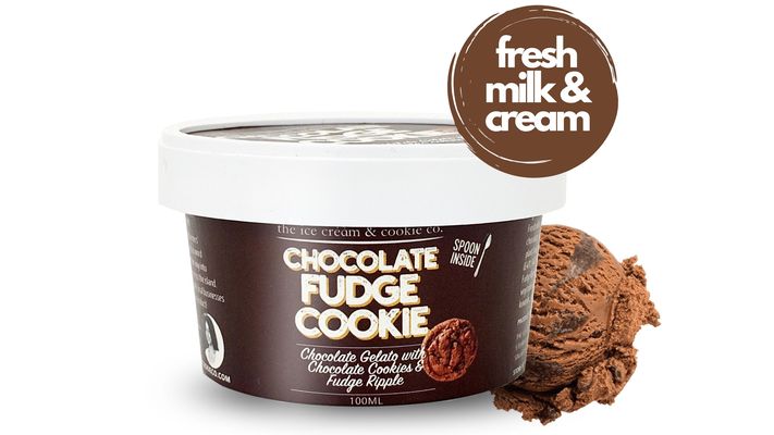 Buy The Ice Cream Cookie Co Chocolate Fudge Cookie Gelato 100ml From Pandamart Serangoon Online In Singapore