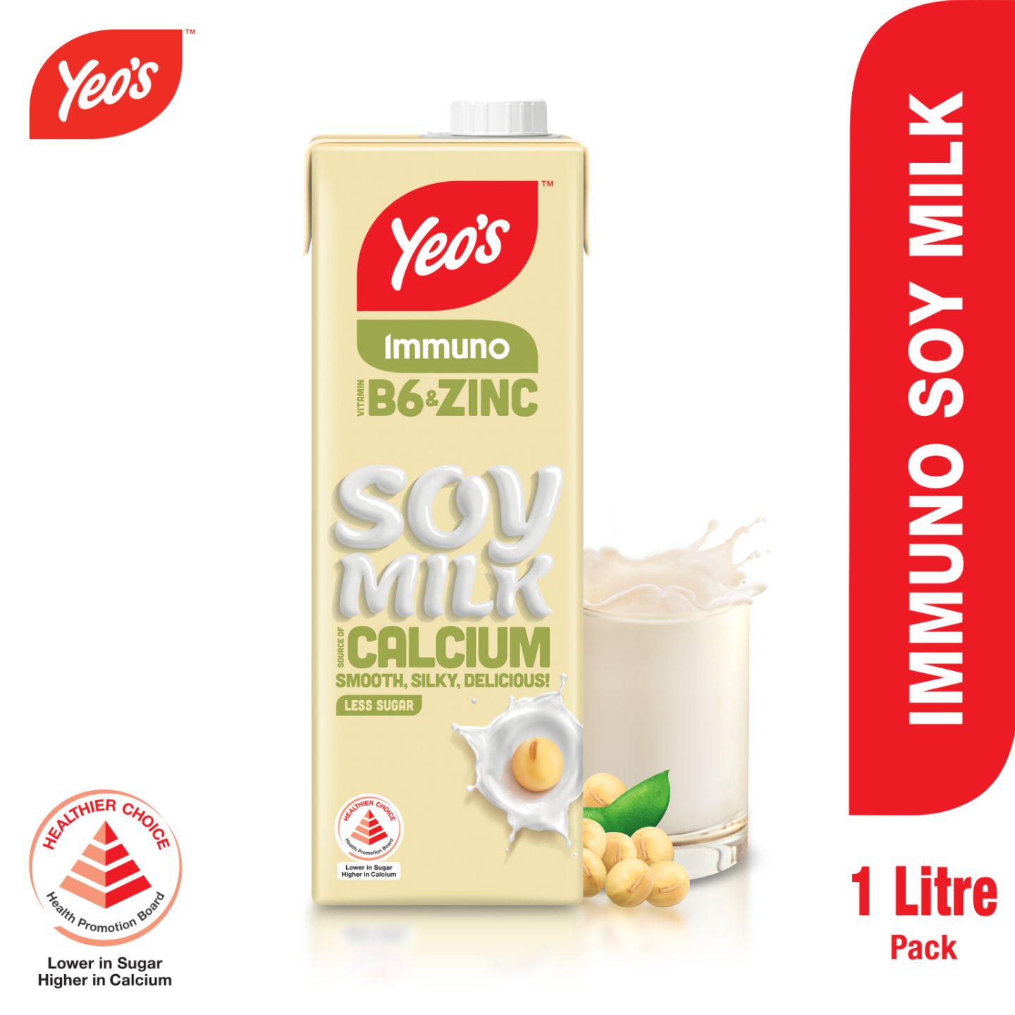 Yeo's Immuno Soy Milk 1L delivery near you in Singapore foodpanda