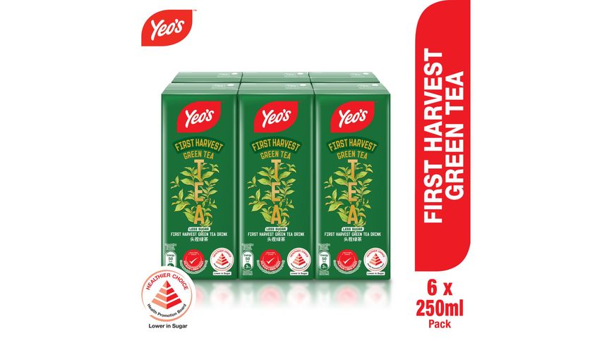 在向pandamart (Mandai)线上购买Yeo's First Harvest Green Tea Less Sugar x 250ml