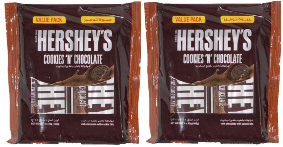 Buy Hershey's Cookies 'n' Chocolate Bars Value Pack 4 x 40g x 2 Online