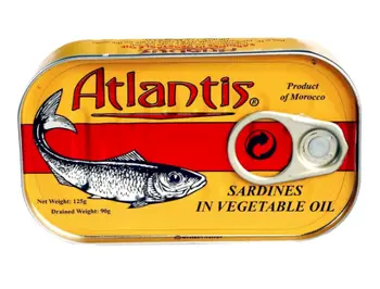 Atlantis Sardines In Vegetable Oil 125g