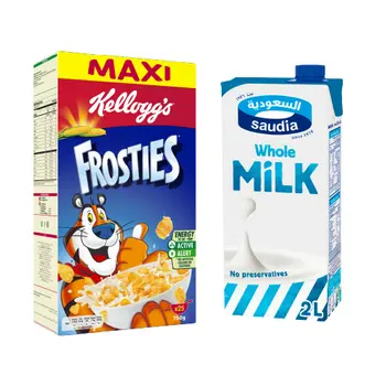 Kellogg'S Frosties 750G + Saudia Whole Milk 2Litre