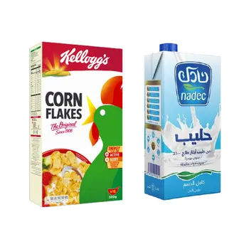Kellogg'S Corn Flakes The Original 500G + Nadec Full Fat Uht Milk 1 L