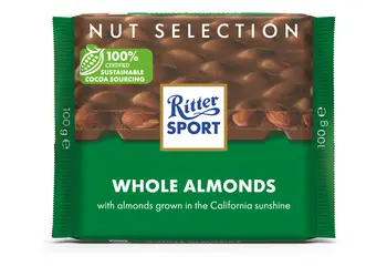 Ritter Choco Whole Almonds 100g