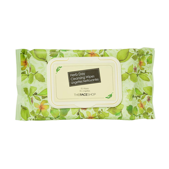 The Face Shop Herb Day Cleansing Wipes 70 pcs