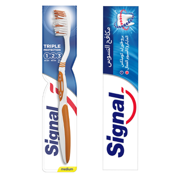 Signal Triple Protection Medium Toothbrush + Signal Toothpaste 50 ml