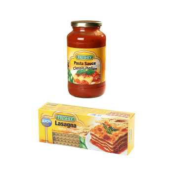 Freshly Lasagna 453g + Freshly Pasta Sauce Classic Italian In Glass Jar 24 Oz