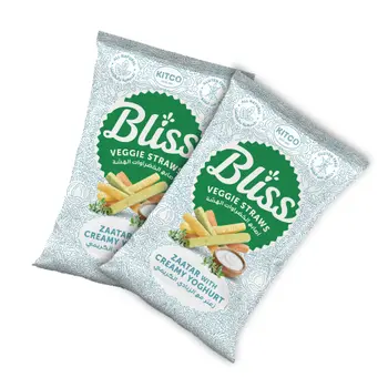 Kitco Bliss Veggie Straws Zaatar With Creamy Yoghurt 27 g 2 Pieces