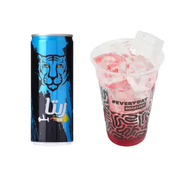 Rita Blue Soft Drink 240ml + Ice Cup with Strawberry flavor 470 ML