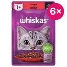 Whiskas 1+ Krmivo pro kočky kapsička hovězí | 6 x 85 g