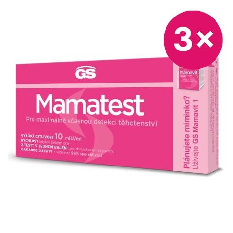 GS Mamatest těhotenský test (2ks/kra) | 3 x 2 ks