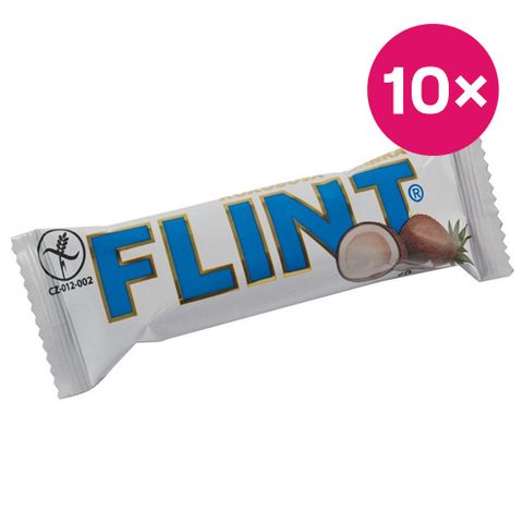 Flint Tyčinka kokosová s bílou polevou |10 x 50 g