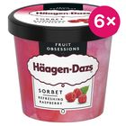 Häagen-Dazs Zmrzlina malinový sorbet | 6 x 95 ml