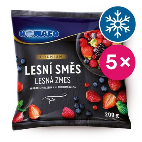 Nowaco Lesní směs mražené ovoce premium | 5 x 200 g