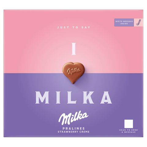 Milka I Love Milka Strawberry Creme Pralines 20 pcs 110 g