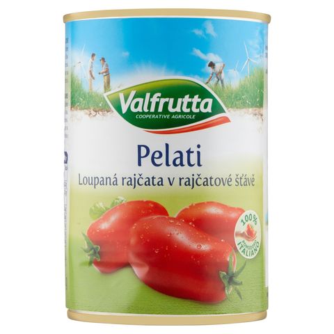 Valfruta Loupaná rajčata v rajčatové šťávě | 400 g