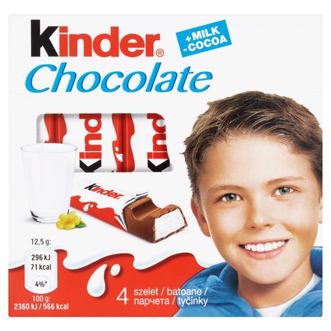 Kinder Milk Chocolate Filled with Milky Cream 4 pcs 50 g