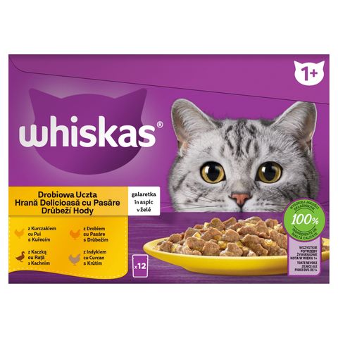 Whiskas Whiskas Drůbeží hody ve šťávě | 1,02 kg