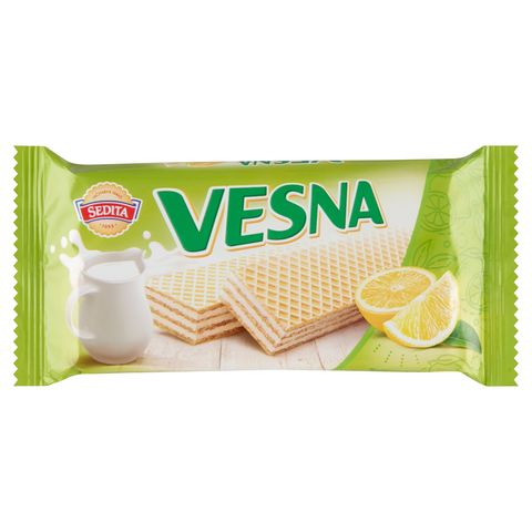 Sedita Vesna Oplatky s mléčnou náplní s citronovou příchutí | 50 g