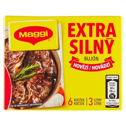 Maggi Bujón hovězí extra silný | 6 x 10 g