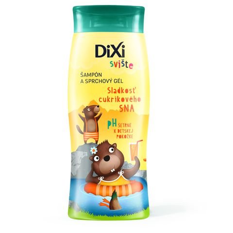 Dixi Marmots Shampoo and Shower Gel with Sweet Candy Scent | 250 ml