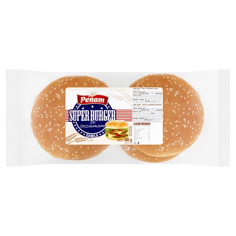 Hamburger Střední sypaný sezamem | 4 x 75 g