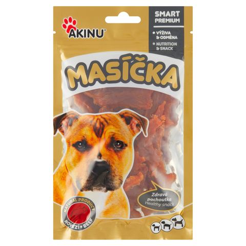 Akinu Krmivo pro psy Masíčka hovězí stripsy | 75 g