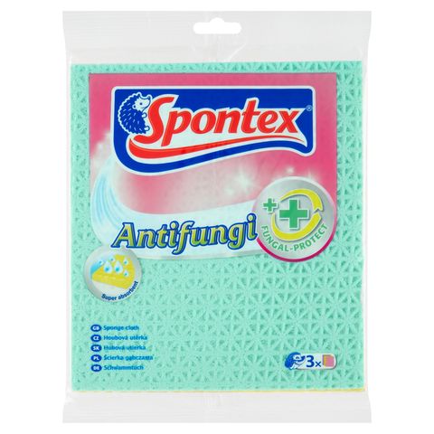 Spontex Houbová utěrka Antifungi houbička | 3 ks