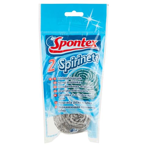 Spontex Spirinett Stainless Steel Spirals for Dishwashing 2 pcs