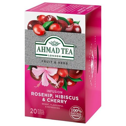 AHMAD Rosehip & cherry tea | 20 x 2 g