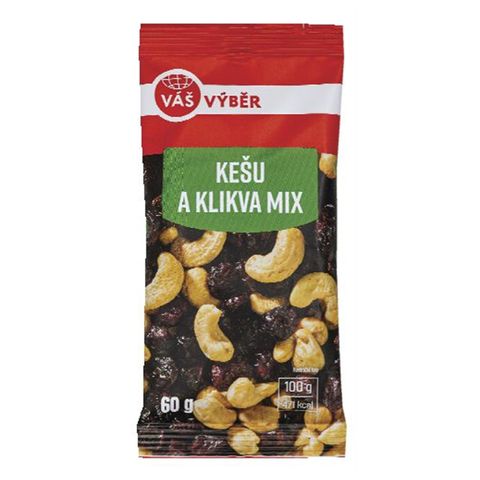 Váš Výběr Kešu a klikva mix | 60 g