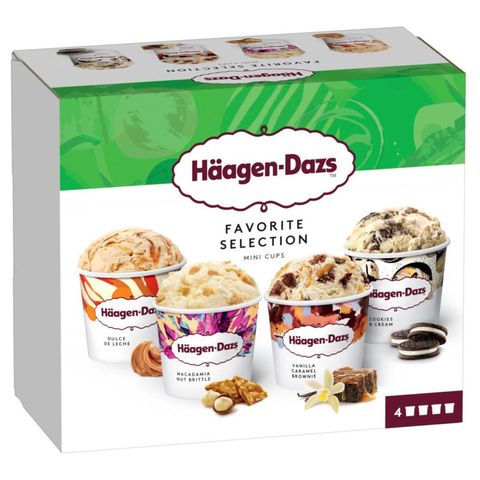 Häagen-Dazs Ice creams Favorite Selection | 4 x 95 ml